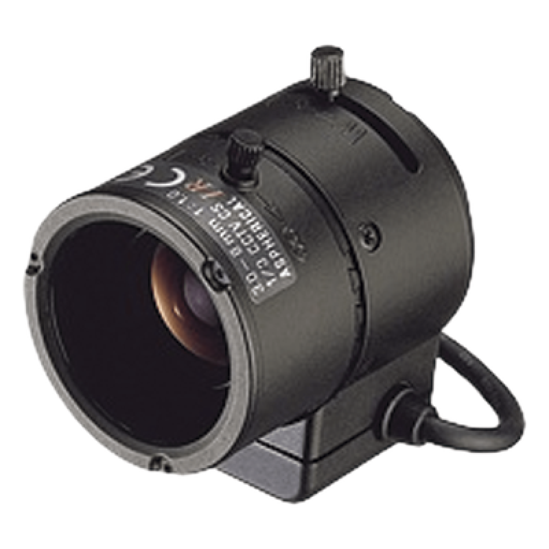 Lente Varifocal / 3-8 mm / Iris Automático DC / Día/Noche / Formato 1/3" / Ángulo Horizontal 27° a 90.8°