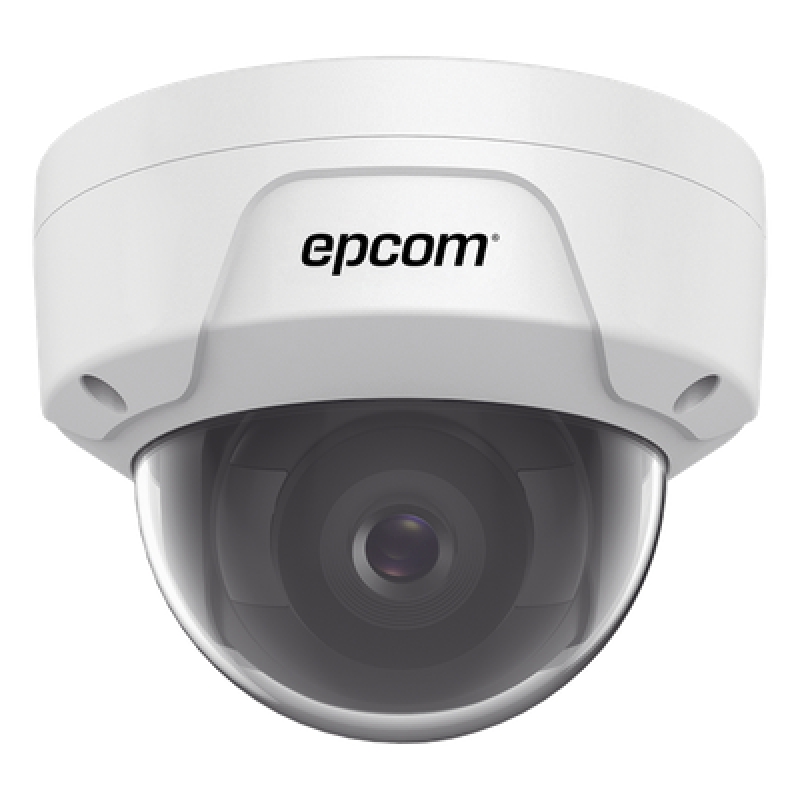 Cámara Domo IP / 4 Megapixel / Lente 2.8 mm / IR 30 m (98.4 ft) / WDR 120 dB / IP67 / IK10 / PoE