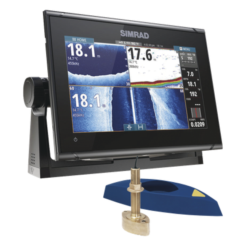 Kit pantalla táctil 9" / Sonda CHIRP+ForwardScan+SideScan+DownScan / Transductor 600W 50/200kHz / NMEA 2000 / Wi-Fi / Cartografía Insight-Navionics-C-MAP