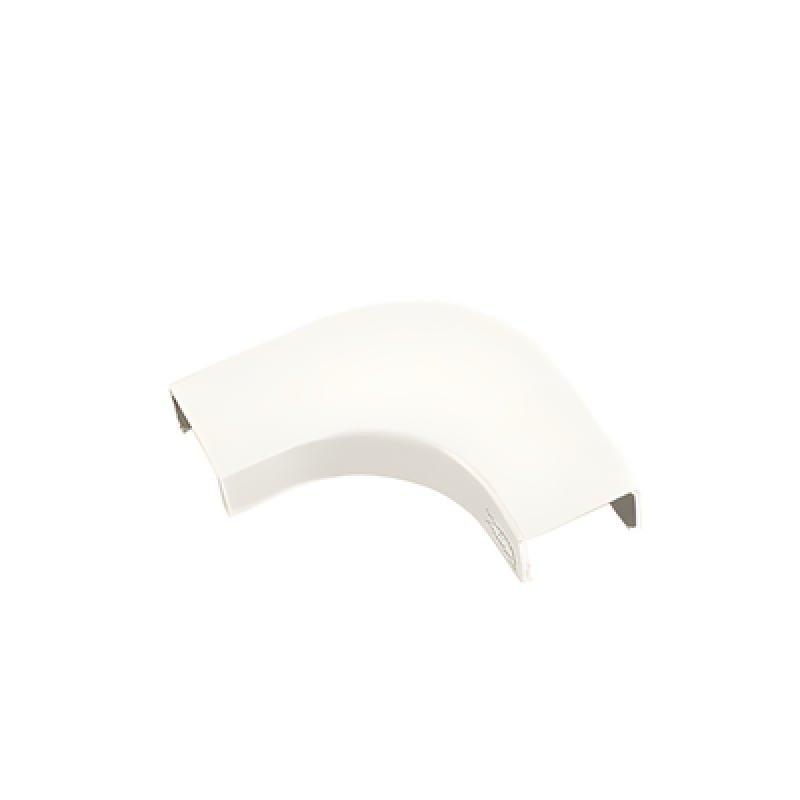 Curva de radio controlado, para uso con canaleta LD10, material ABS, Color Blanco