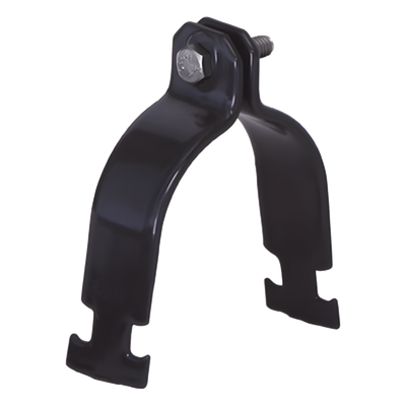 Abrazadera Unicanal / Recubrimiento PVC 40 mils / Acero Galvanizado / IK09 / 1/2" (12.7 mm)