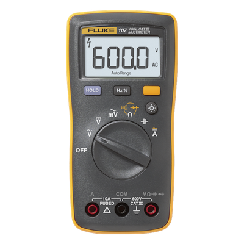 Multímetro Digital Compacto / 6000 Cuentas LED / CAT III 600 V / Rango Automático / Resistencia a Caídas 1 m (3.3 ft)