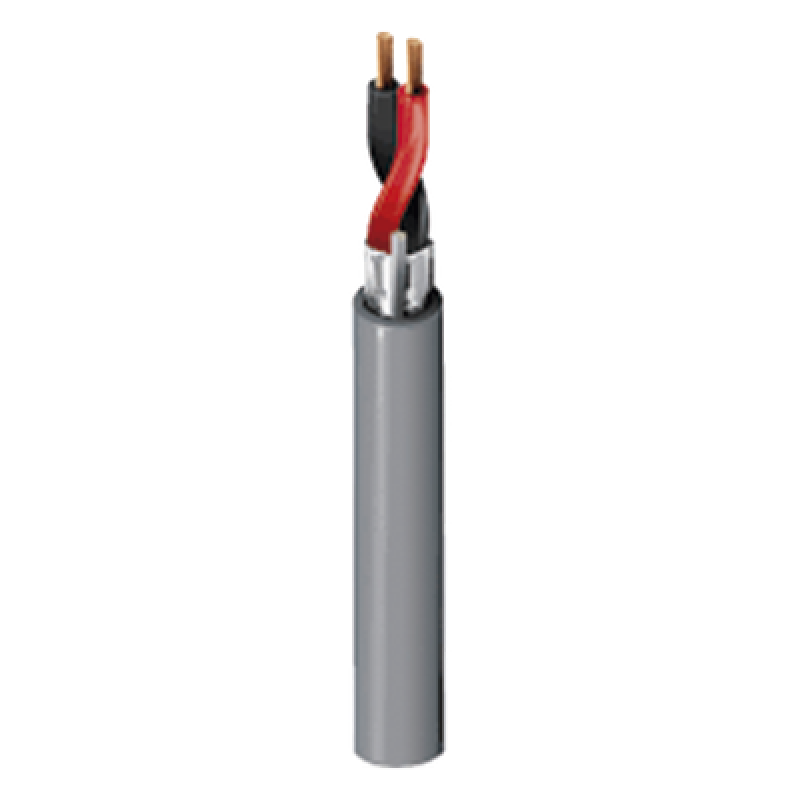 Cable Multipropósito para Alarma / 2x16 AWG / Blindado / CMR Riser / 305 m (1000 ft) / Gris