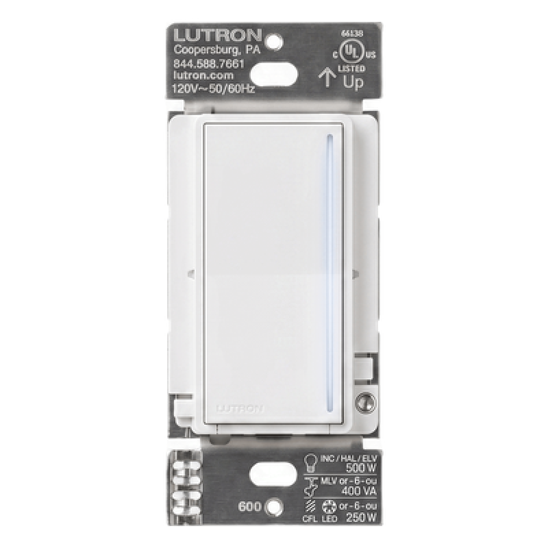 Atenuador de Pared Táctil / 250 W LED+ / 500 W Incandescente / 120 V / Neutro Requerido / Fase Seleccionable / RadioRA 3