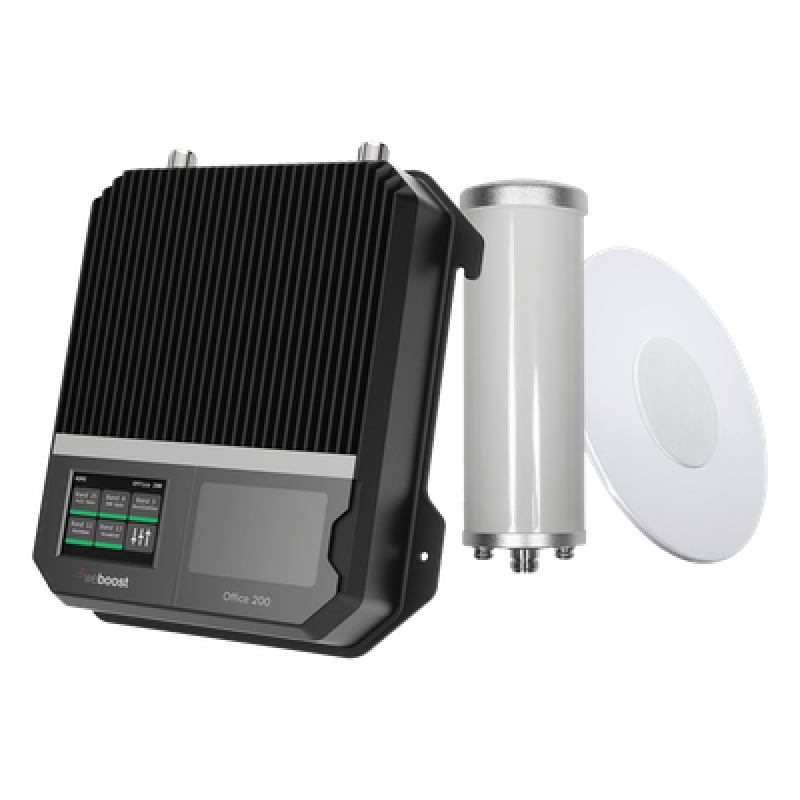 Amplificador Celular / Tribanda 2G 3G 4G / 74 dB / Hasta 1,600 m² (17,222 ft²) / Antena Omnidireccional / LCD
