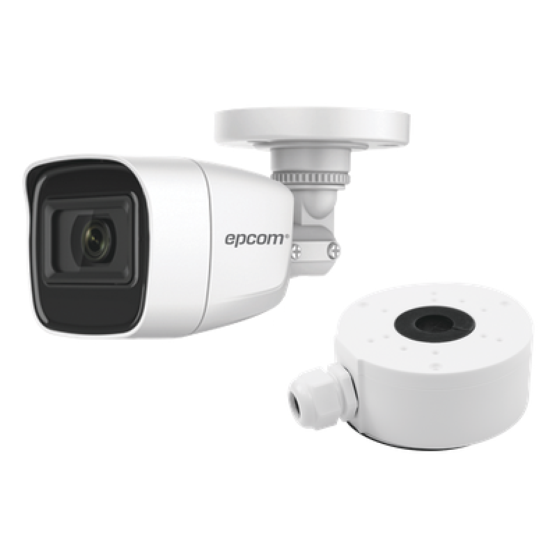 Cámara Bala TURBOHD / 2 Megapixel (1080p) / Gran Angular 106.4° / IR 25 m (82 ft) / IP66 / Audio Integrado / 4 Tecnologías