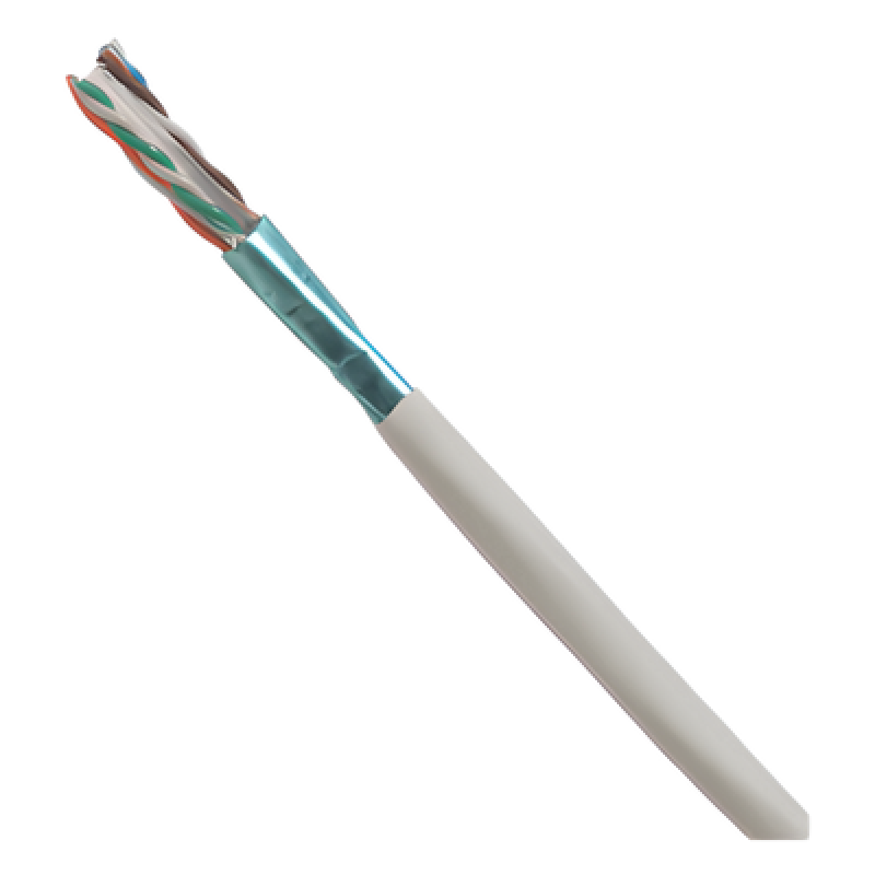Bobina de Cable UTP de 4 Pares, Cat6A, 23 AWG, CMP (Plenum), Color Blanco, 305m