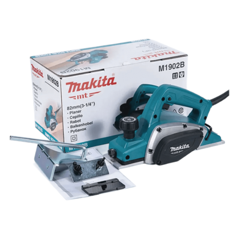 Cepillo de 82 mm (3-1/4IN), 16000 RPM 580W, incluye regla guía y piedra para afilar.