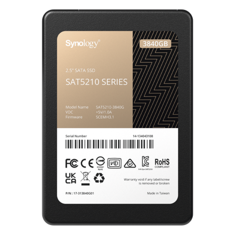 3840 GB SSD , diseñada para Synology NAS