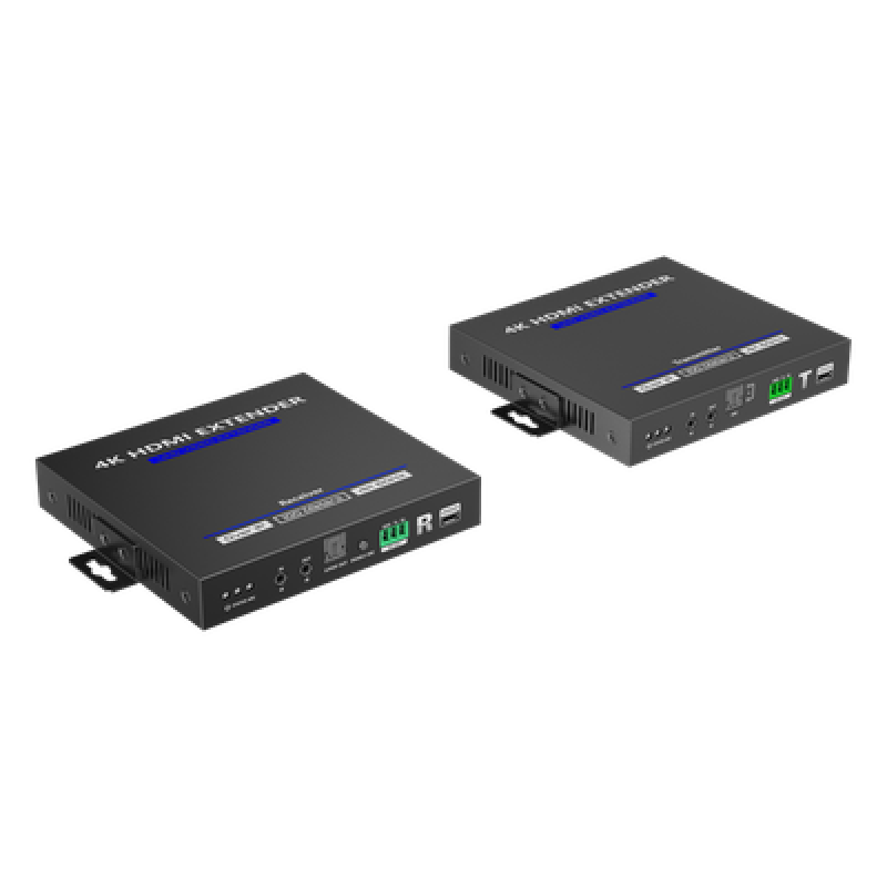 KIT EXTENSOR HDMI 4K@60HZ sobre IP GIGABIT | IPCOLOR | 100m en Conexión Uno a Uno | Salida Loop | IR Bi-Direccional | RS232 | ARC | CERO LATENCIA | Soporta conexión Uno a Muchos/Switch en Cascada