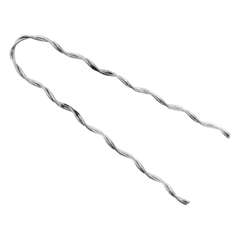 Remate Preformado para Fibra Óptica Mini Figura 8, Span 80 m, para mensajero de acero con diámetro Φ 1.6 mm - 1/16"