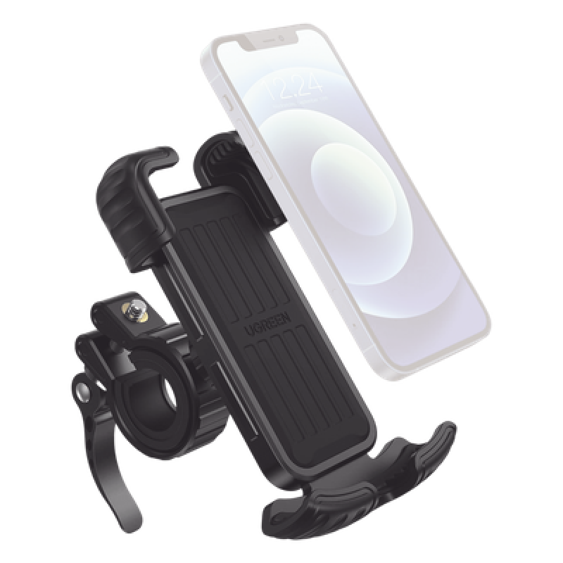 Soporte para Celular / Manillar de Motocicleta o Bicicleta / Anti Vibración / Rotación 360° / Liberación Rápida / Manillar 0.6'' a 1.75''