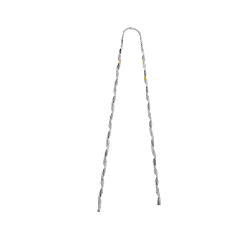 Remate Preformado para Fibra Óptica / Acero Galvanizado / Mensajero 6.3 mm (1/4") / Tensión 4233 kg / Longitud 635 mm (25") / Pierna Dispareja