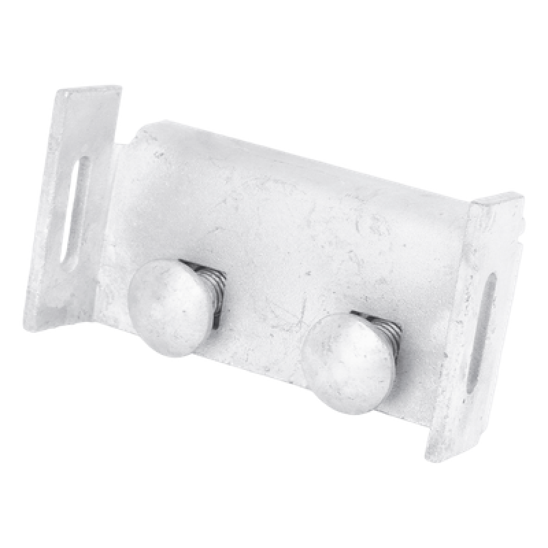 Herraje de Suspensión Tangente / Cable Figura 8 / Poste Concreto o Madera / Acero Galvanizado / Protección UV