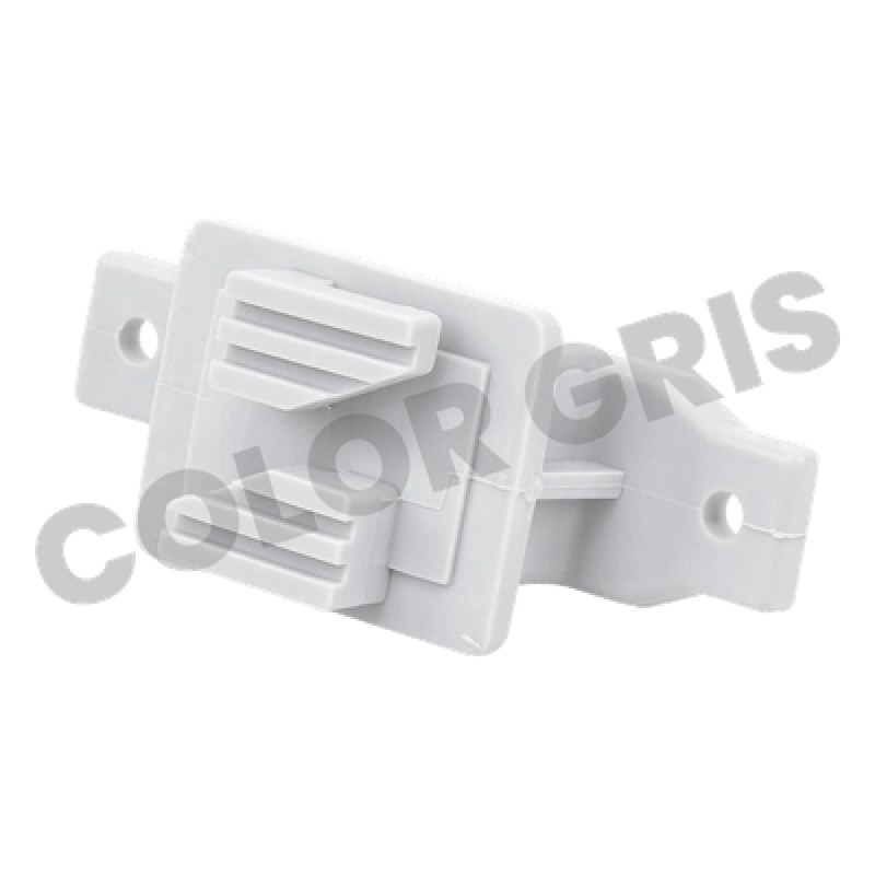 Aislador de Paso Gris Reforzado para Cercos Eléctricos / Aislamiento hasta 18 kV / Resistente a Clima Extremo / Polipropileno y Policarbonato