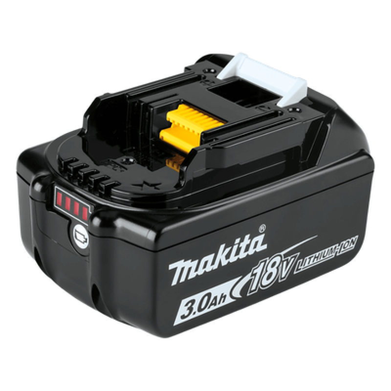 Batería LXT Litio-Ion de 18V 3 Ah, con led indicador de nivel de carga.