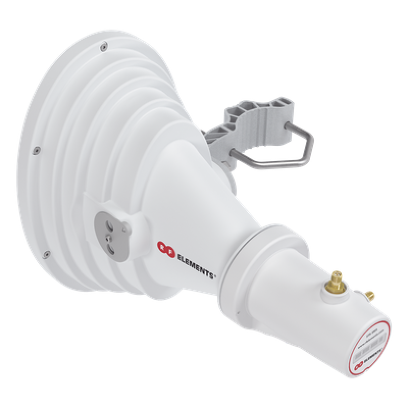 Antena Sectorial Asimétrica Starter Horn de 45º, 5150 - 5950 MHz, ganancia de 17 dBi, conexión directa con radios IS-5AC, PS-5AC y IS-M5, conexión RP-SMA