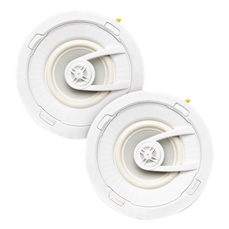 PAR de altavoces de 7 " | montaje de Techo | Diseño TruGrip | Instalacion Sin Herramientas | Woofer de Polipropileno Blanco con Quick Connect