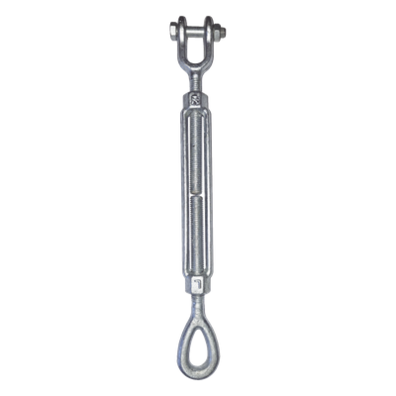 Tensor de 1/2" x 12" Acero Forjado OJO-QUIJADA Galv. Inmersión en Caliente (Carga Max. 2200 lbs).