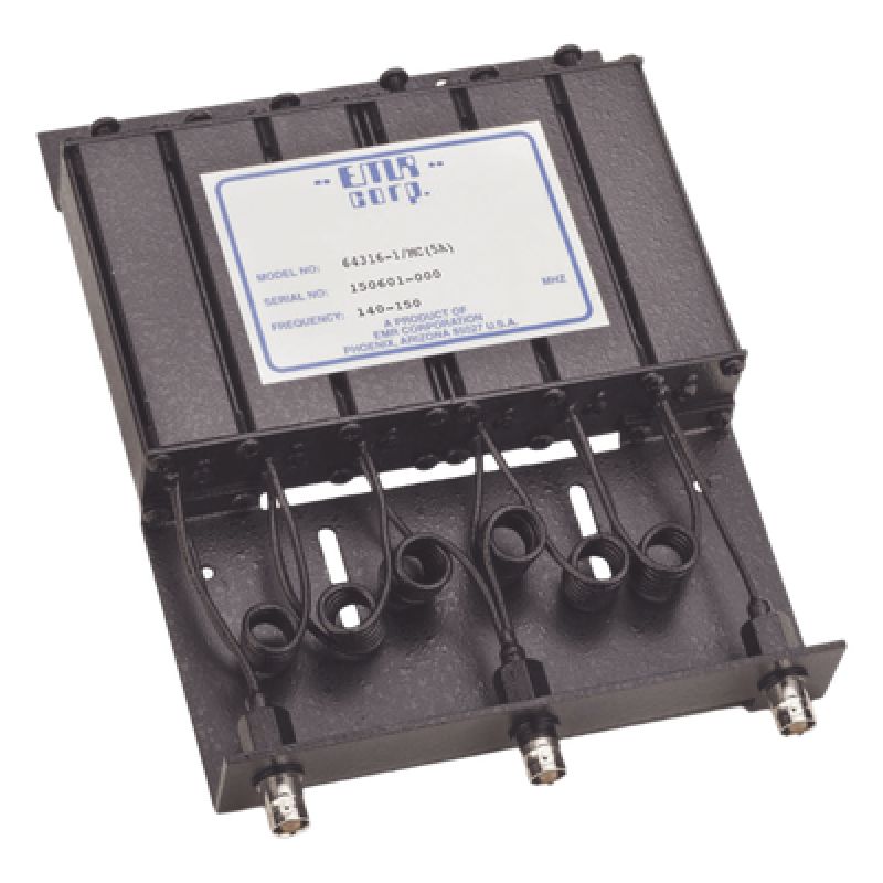 Duplexer de Rechazo de Banda / 140-150 MHz / 4.6-6 MHz Sep. Tx-Rx / 50 W / BNC Hembra / 1.2'x6'x8.5' (3.9'x19.7'x27.9' cm)