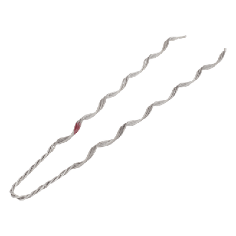 Remate Preformado de Acero Galvanizado para Fibra Mini-ADSS de 24 hilos SPAN 120 metros, diámetros 7.5 - 8 mm