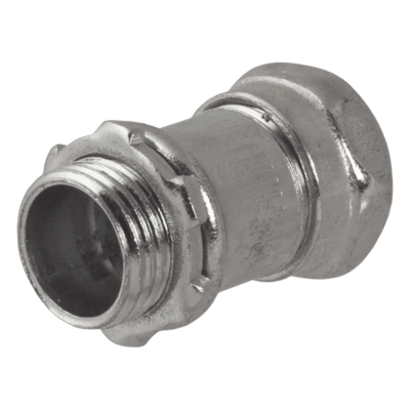 Conector de Compresión / Pared Delgada / 1/2 in / Acero Galvanizado / 1.004 x 1.004 in