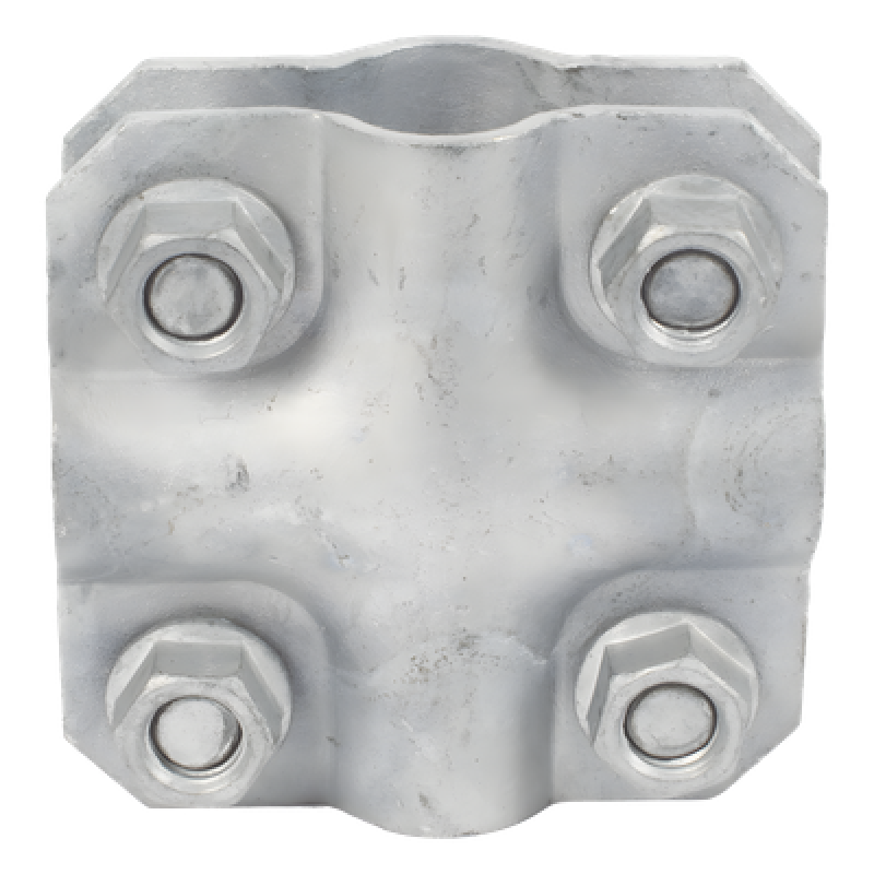 Placa Crucero / Acero Galvanizado / Agarre 1000N / Cable hasta 18.2 mm / 0.06 ft