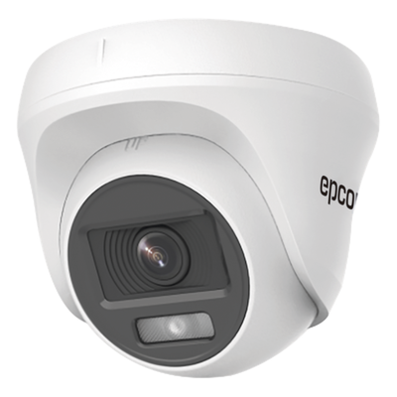Cámara Turret TURBOHD / 2 Megapixel / Color 24/7 / Luz Blanca 20 m (65.6 ft) / Micrófono Integrado / 4 Tecnologías / Interior