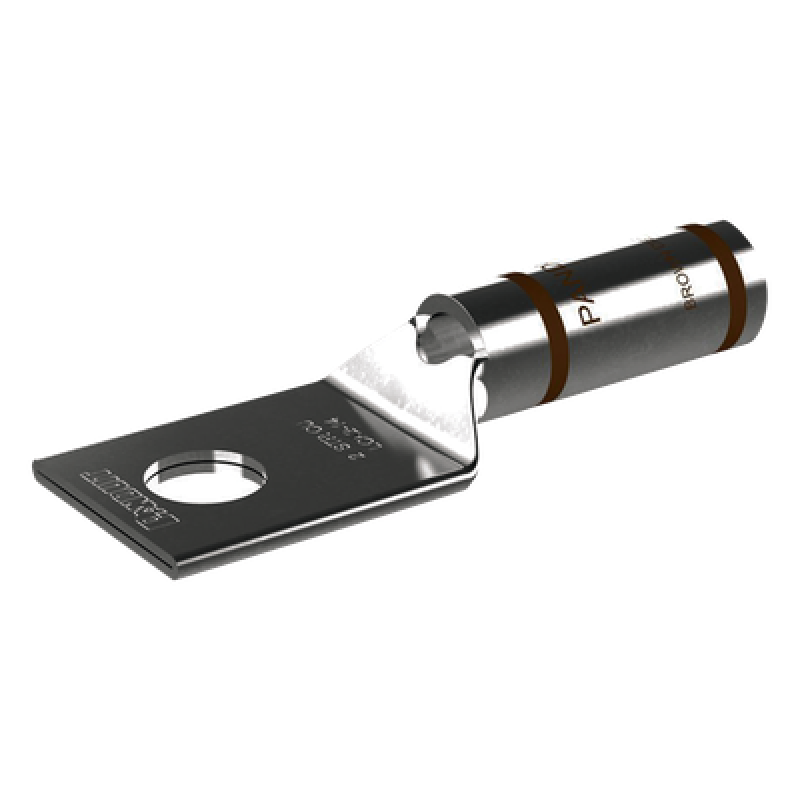 Zapata de compresión LCA2-14-Q, para cal. 2 Awg, Barreno para tornillo prisionero de 1/4, 1 Pz
