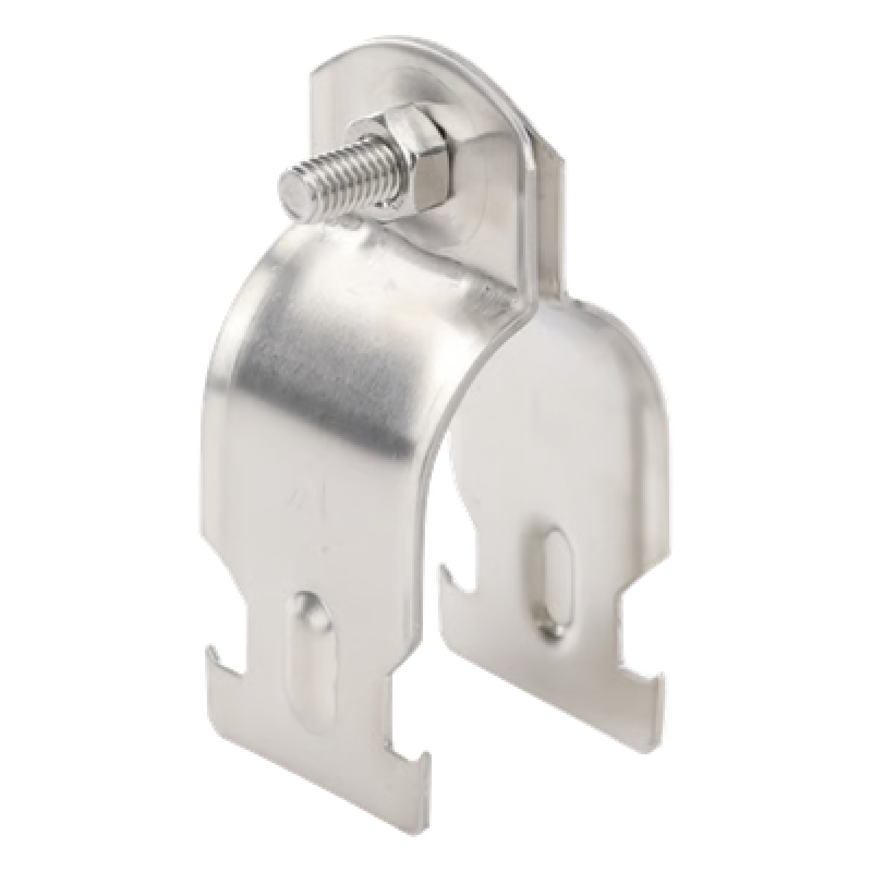 Abrazadera Tipo Strut / Acero Inoxidable 304 / Tubo 33.5 mm / Incluye Tornillo M6 / ISO 9001:2015