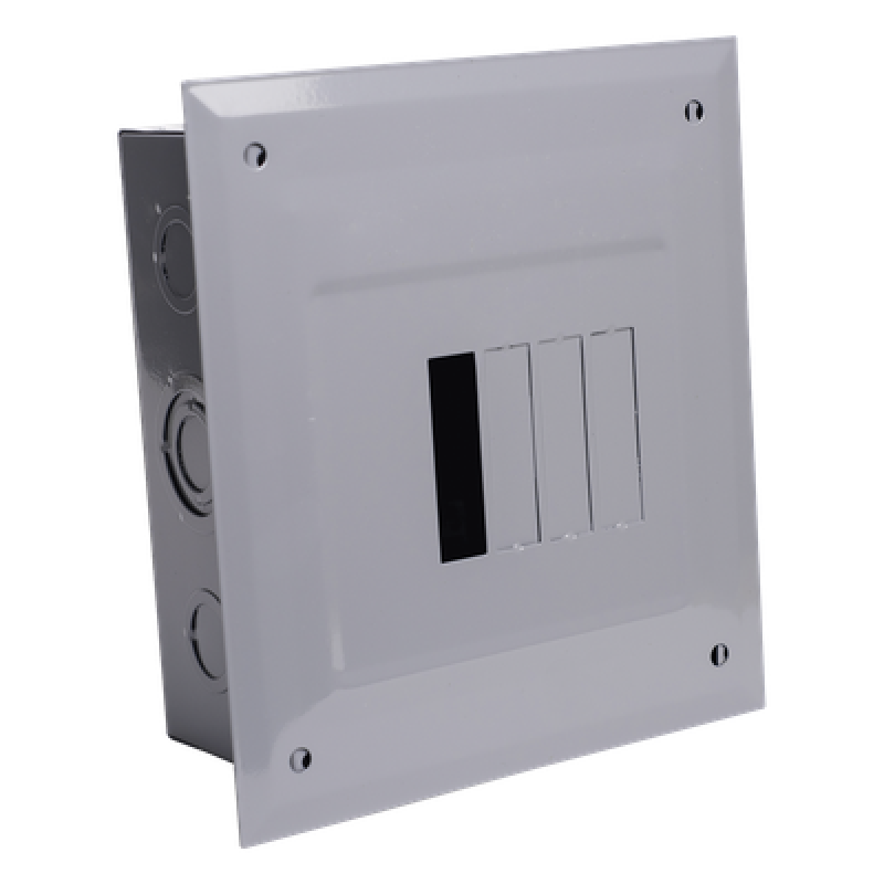 Centro de Carga para Empotrar, 04 Polos, 100 A, 1 Fase 3 Hilos, 120/240 V AC, 60Hz