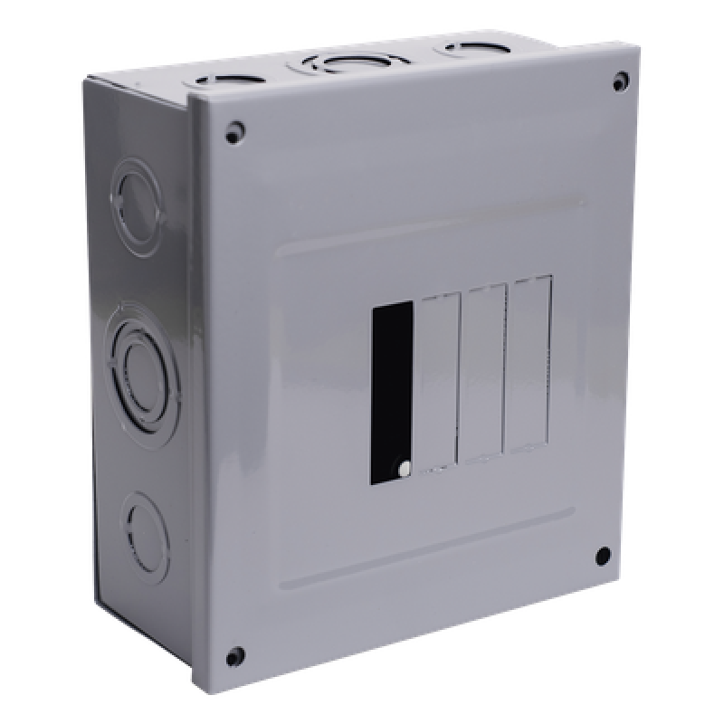 Centro de Carga para Sobreponer, 04 Polos, 100 A, 1 Fase 3 Hilos, 120/240 V AC, 60Hz