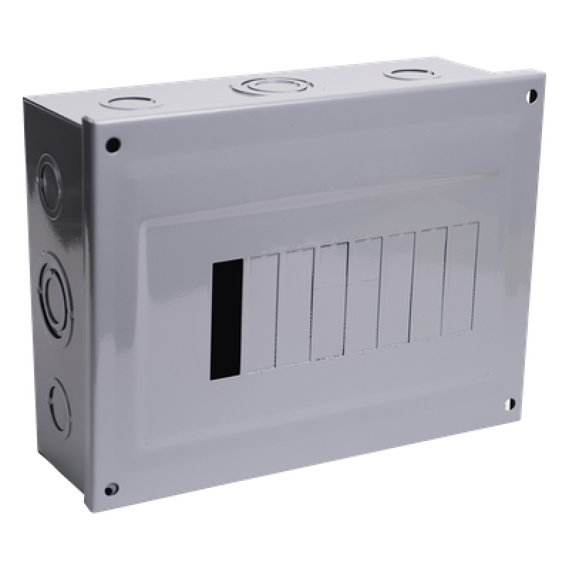 Centro de Carga para Sobreponer, 08 Polos, 100 A, 1 Fase 3 Hilos, 120/240 V AC, 60Hz