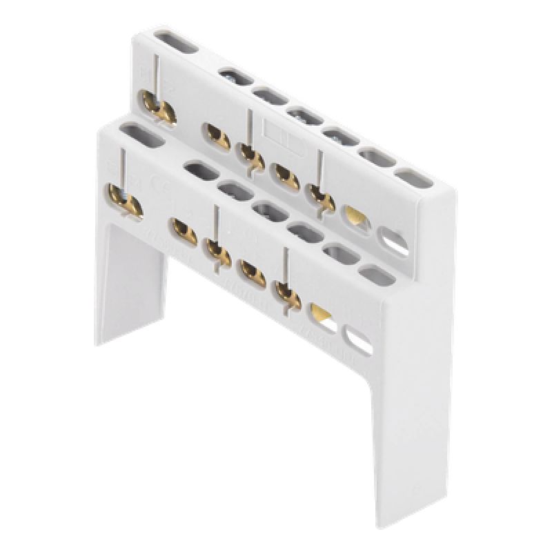 Soporte para Barra de Conexión / 8 Módulos / 8+2 Entradas / IP40 / 230/400V AC