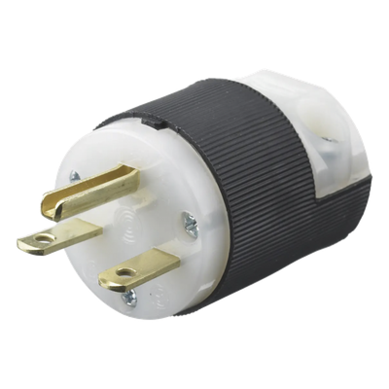 Clavija Entrada Recta/ 15A 250V/ 2 Polos 3 Hilos/ Nema 6-15P/ Grado Industrial- Comercial.