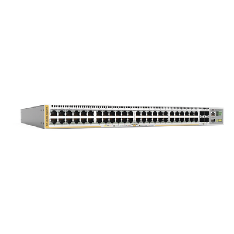 Switch L3 Stackable, 48x 10/100/1000-T PoE+, 4x SFP+, Fuente redundante integradas 740 Watts (TAA compliant version)