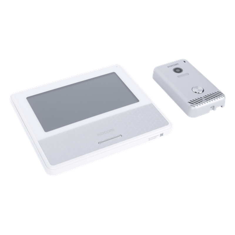 KIT DE VIDEOPORTERO IP COLOR BLANCO / Apertura con app / Súper elegante / Monitor WIFI / Alimentación 110vca