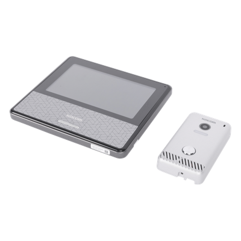 KIT DE VIDEOPORTERO IP COLOR NEGRO / Apertura con app / Súper elegante / Monitor WIFI / Alimentación 110vca