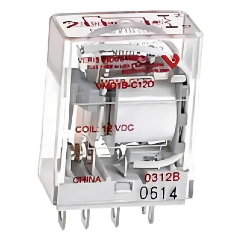 Relevador Electromecánico SPDT / 15 A / 120-277 VAC / 28 VDC / Bobina 24 V CA / Riel DIN 35 mm / -40 a 55 °C