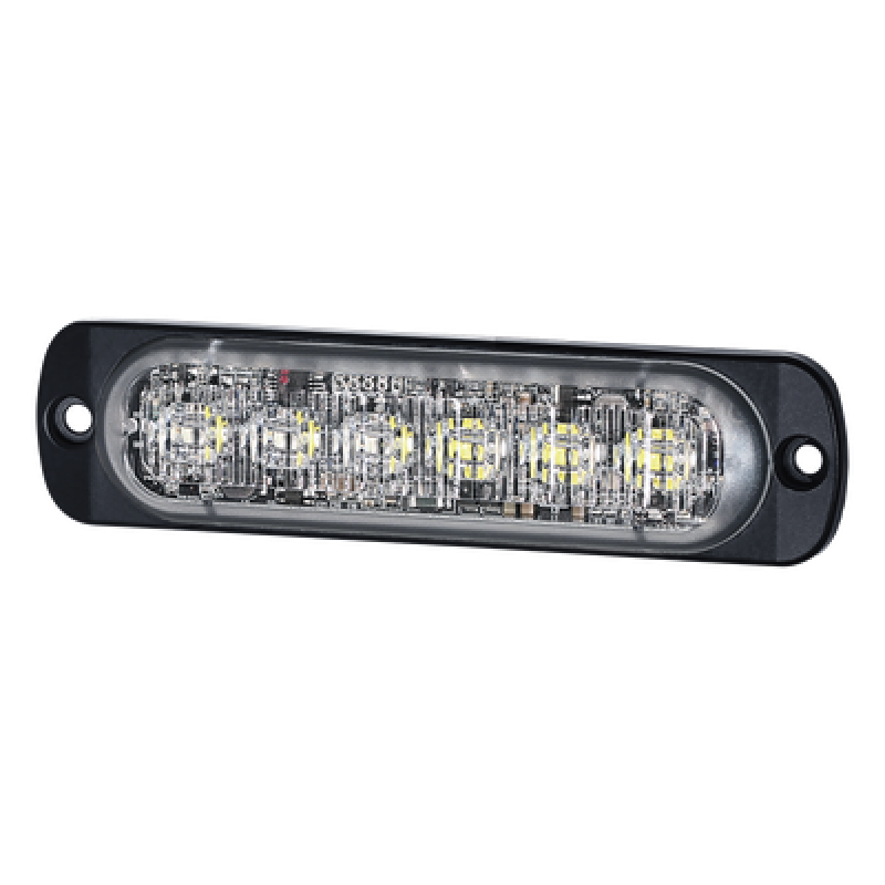 Luz Auxiliar LED / 12 LED / Rojo/Azul / Perfil Ultra Delgado 9 mm / 28 Patrones / SAE J595 Clase 1 / ECE R65 Clase 1