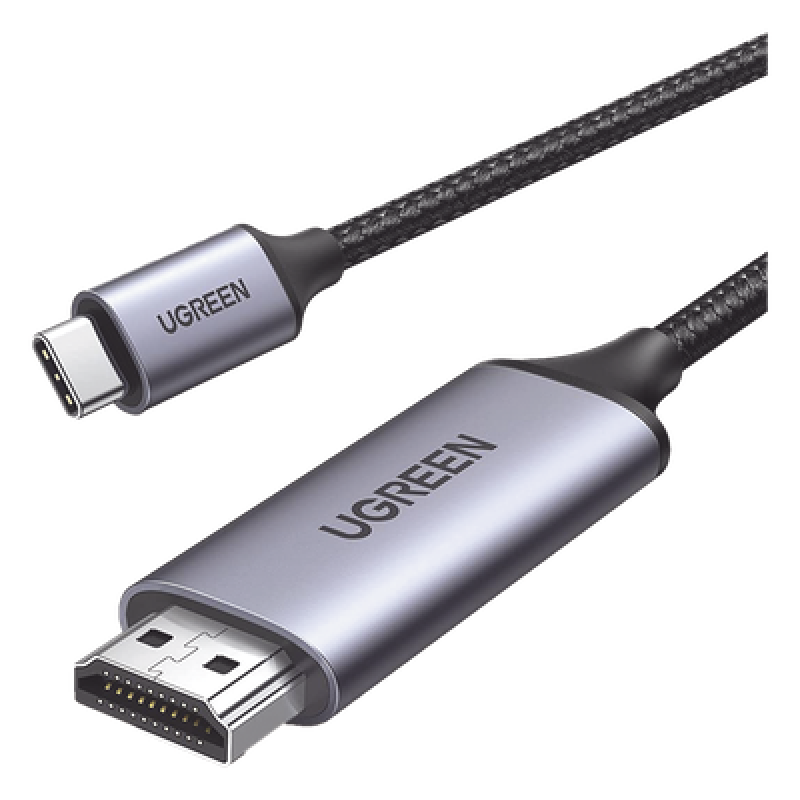 Cable USB-C 3.1 a HDMI 4K | 1.5 Metros (4.92 Pies) | Compatible con Thunderbolt 3 & 4 | Adaptador Tipo-C a HDMI | 4k@60Hz | Soporta Modo Espejo y Modo Extendido | Carcasa de Aluminio | Nylon Trenzado | Conector Niquelado | Blindaje Multicapa
