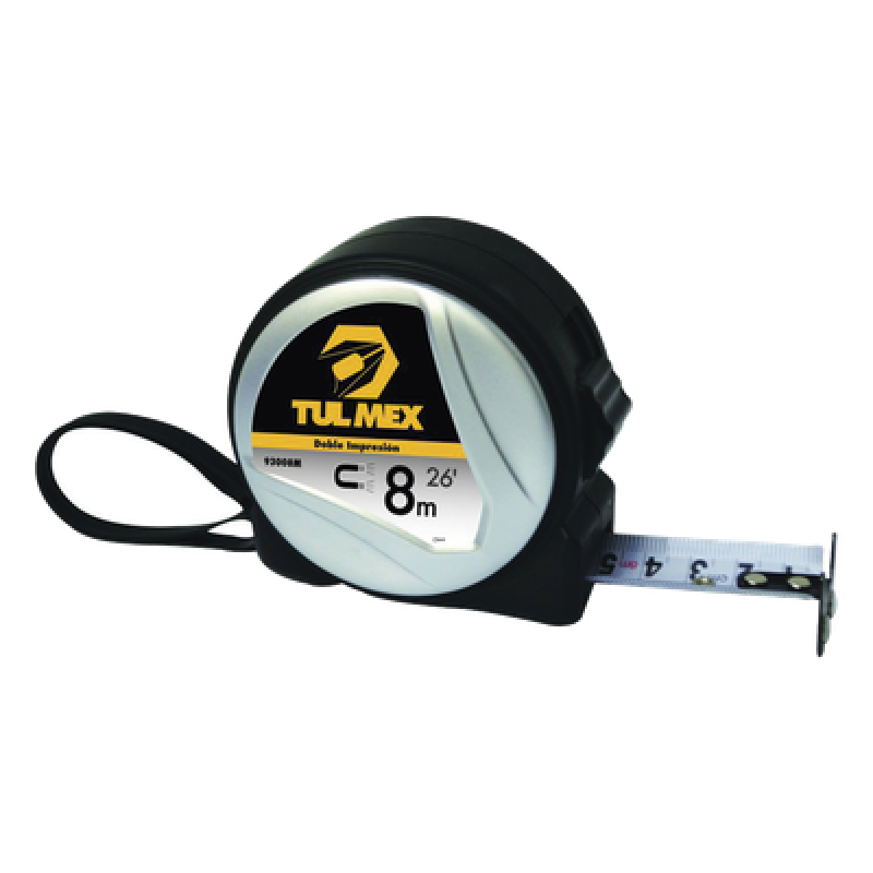 Flexómetro Magnético / 8 m (26.2 ft) / Cinta 0.11 mm / Doble Graduación / ABS Termorresistente / Agarre Soft Touch
