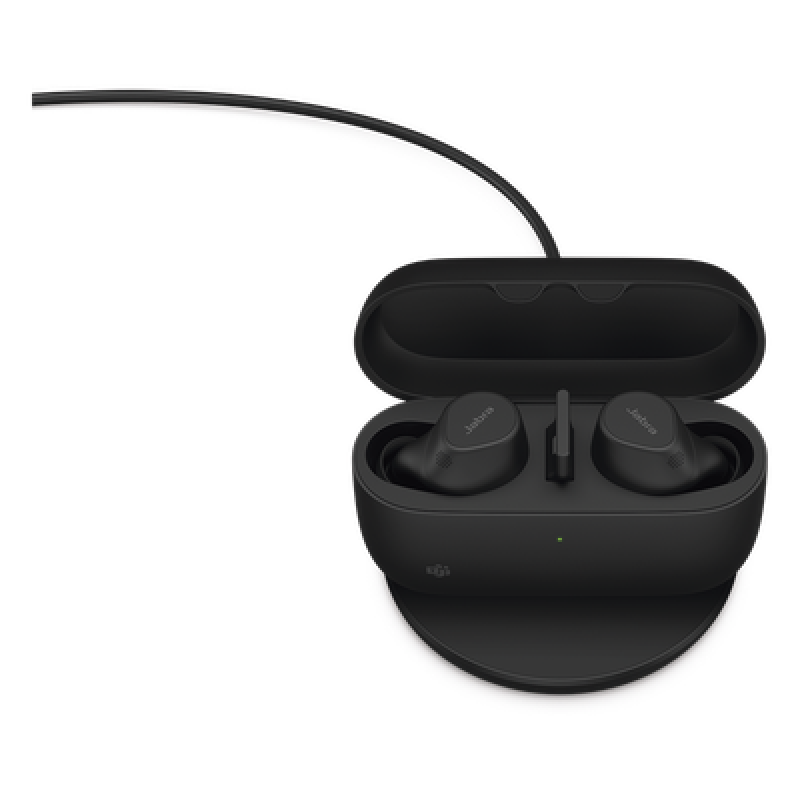 Jabra Evolve2 Buds, Auriculares versión MS con cancelación de ruido activa, Bluetooth conexion hasta 2 dispositivos (20797-999-999)