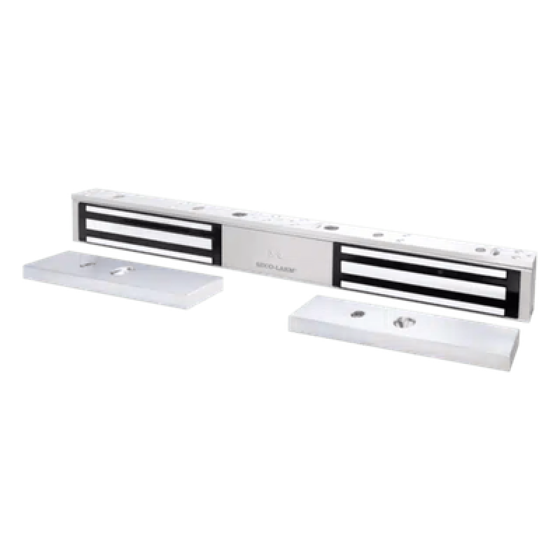 Chapa Magnética Doble 600 Lbs por Lado / Led de Estado / Libre de Magnetismo Residual / Sensor de Adherencia / UL