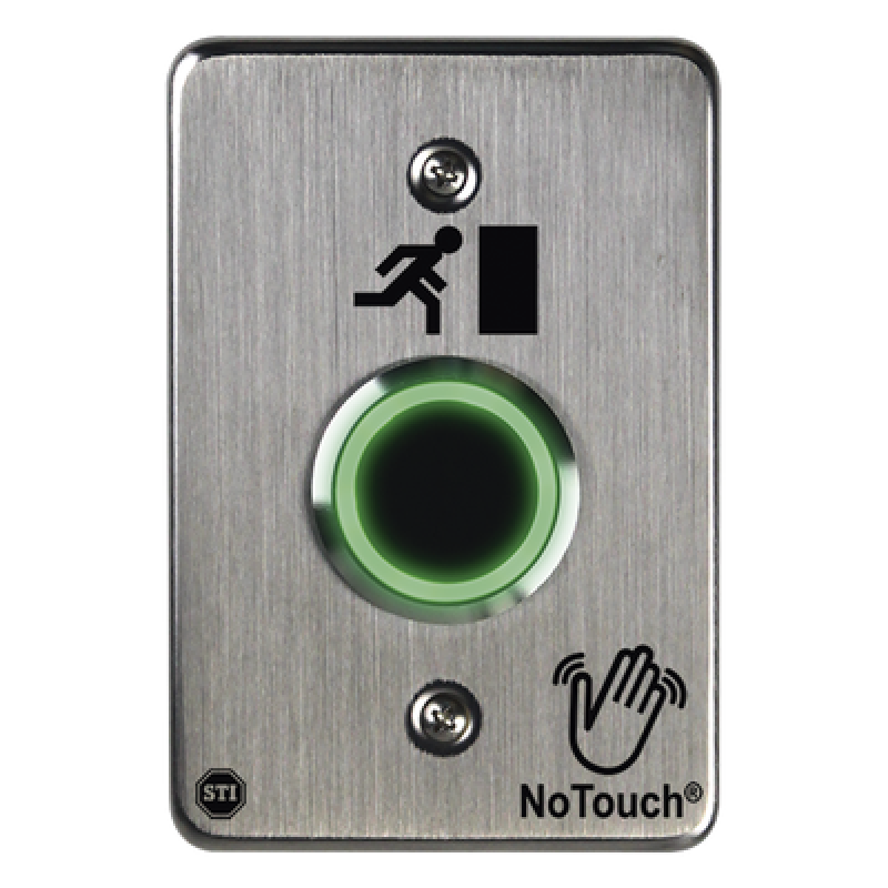 Interruptor IR NoTouch® de Acero Inoxidable, De un solo grupo, Símbolo de puerta
