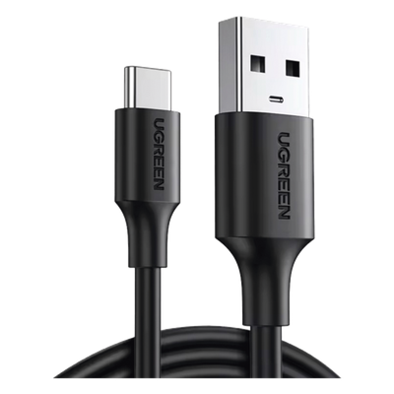 Cable USB-A a USB-C | 1 Metro | Carga y Sincronización de Datos | Carga Rápida 60W | Datos 5 Gbps | QC 3.0/2.0 | FPC | AFC | Protección Integrada | Duradero y Flexible| Caja ABS | Cubierta de TPE | Color Negro.