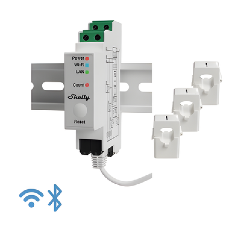 Medidor Trifásico de Corriente Alterna / WIFI / industrial y residencial / Nube P2P