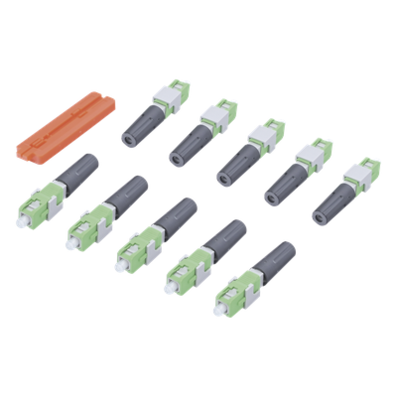 Conector Mecánico SC/APC / Monomodo 3 mm / Pre-pulido / Reterminable 5x / IL ≤0.4 dB / RL ≥55 dB / -40 a 85 °C