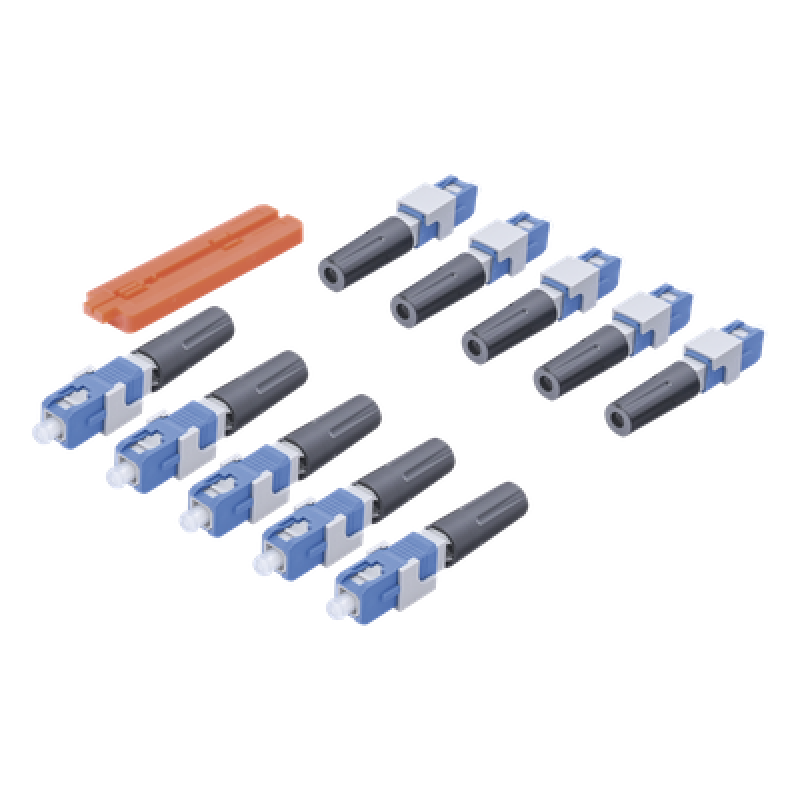Conector Mecánico / SC/UPC / Monomodo / 3 mm (0.12 pulgadas) / Pre-pulido / 10 piezas