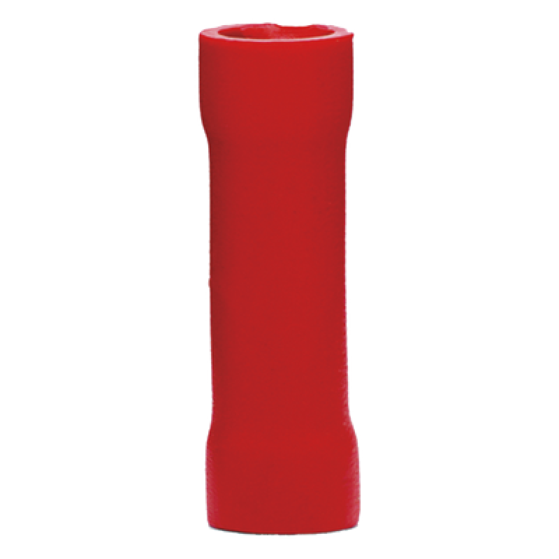 Conector a tope aislado / 22 - 16 AWG / Rojo / Paquete de 25 piezas
